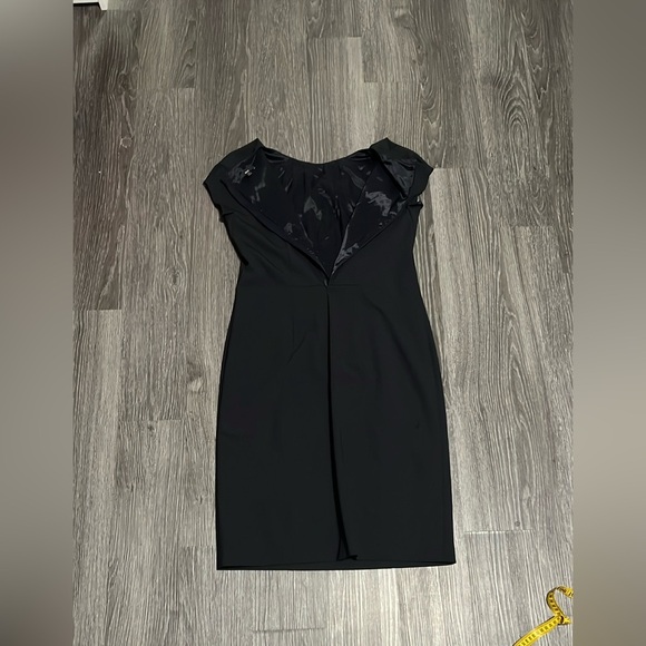 Hugo Boss Black Off Shoulder Tie Front Midi Dress - Picture 10 of 11